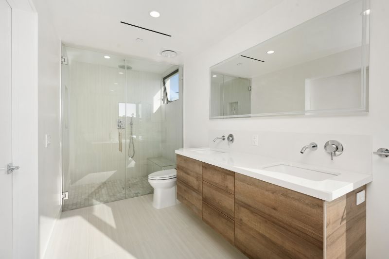 Modern Bathroom with Vertical Storage